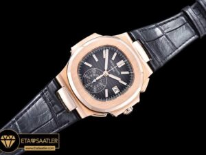 PP0210B -  5980 Nautilis Chrono 18K Wrapped RGLE Black BP A7750 - 10.jpg